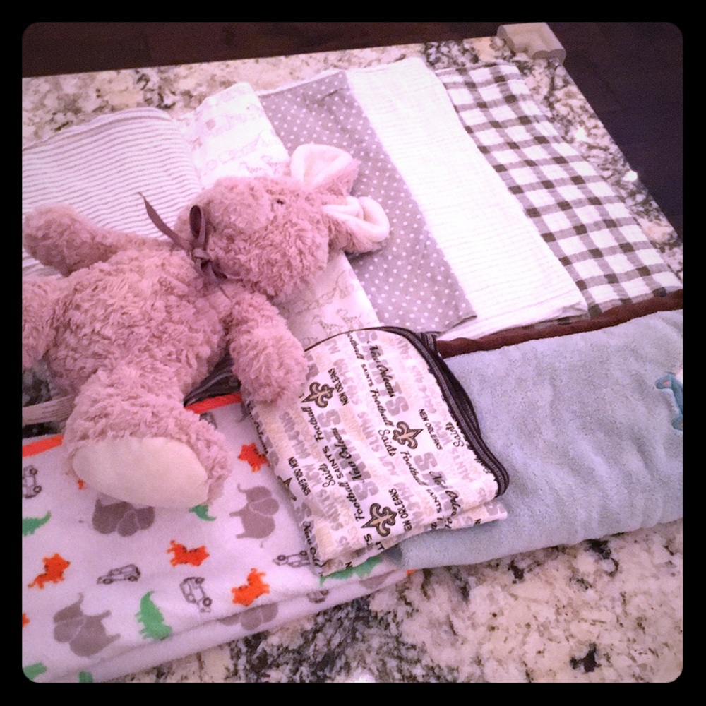 8pc receiving blanket BUNDLE